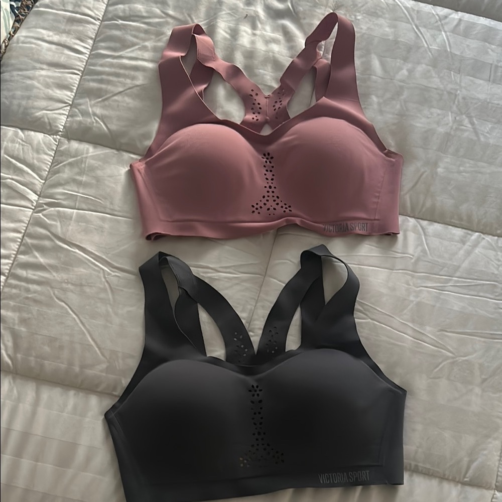 Women's Racerback Sports Bra - Pink and Dark gray